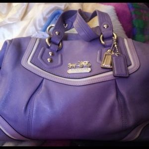 EUC SOFT PURPLE LEATHER SATCHEL